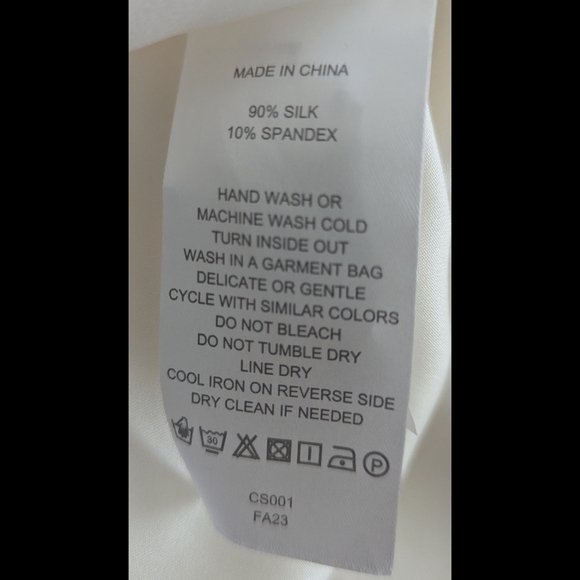 Quince Washable Ivory Silk Blouse S NWT - Picture 5 of 5